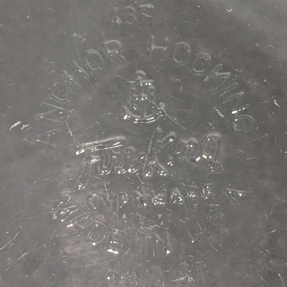 Anchor Hooking 1 1/2 quart Clear Glass Casserole Dish C104 - Picture 4 of 7